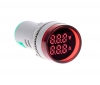 D22mm Ledli Volt, Ampermetre