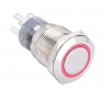 D19mm Ring Led Metal Button, IP67 ( Contact:2CO, 8Pin, Light:24V )
