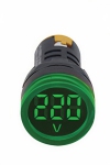 D22mm Voltmeter Indicator 12-500V